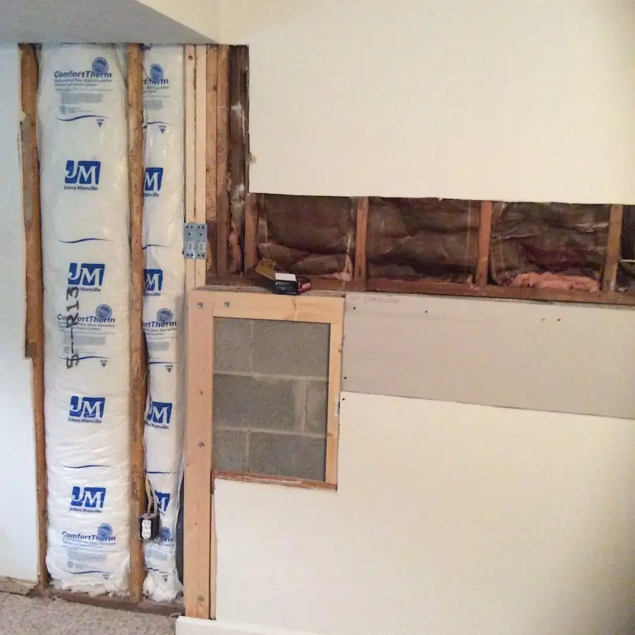 Wall insulation replacement during Contents Cleaning & Restoration in Sandston